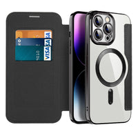 Leather Flip Case with Magnetic Adsorption & RFID Protection – Valtrix (1+1 FREE)