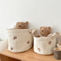 Padded fabric storage bag for the children's room – Buy one, get one free