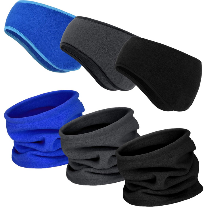 6-in-1 Winter Fleece Set - ArcticPack-Blue - Grey - Black-State of Style