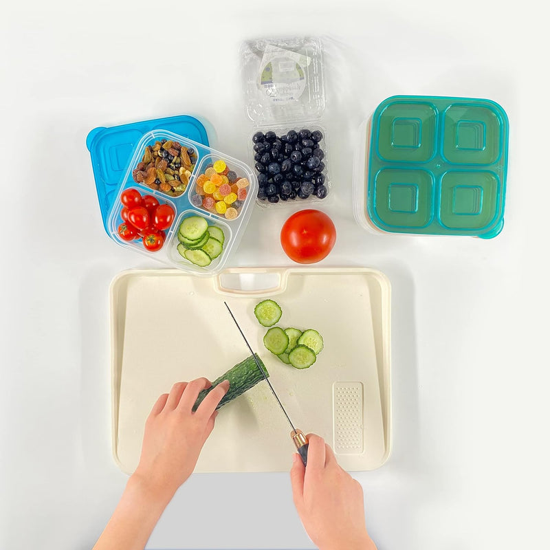 6-Pack Reusable Bento Box Meal Prep Set-Brightly Coloured-State of Style