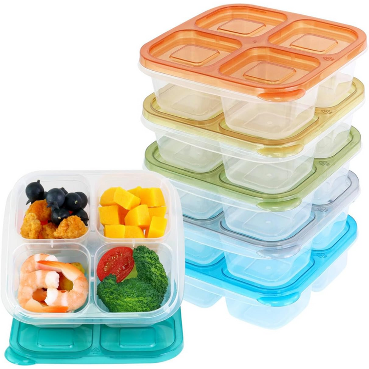 6-Pack Reusable Bento Box Meal Prep Set-Darkly Coloured-State of Style