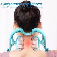 6-Wheel Neck Massager - ReliefRoller-Blue-State of Style