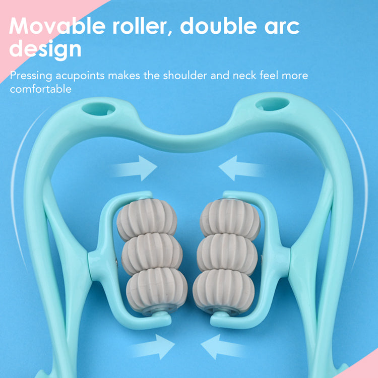 6-Wheel Neck Massager - ReliefRoller-Blue-State of Style