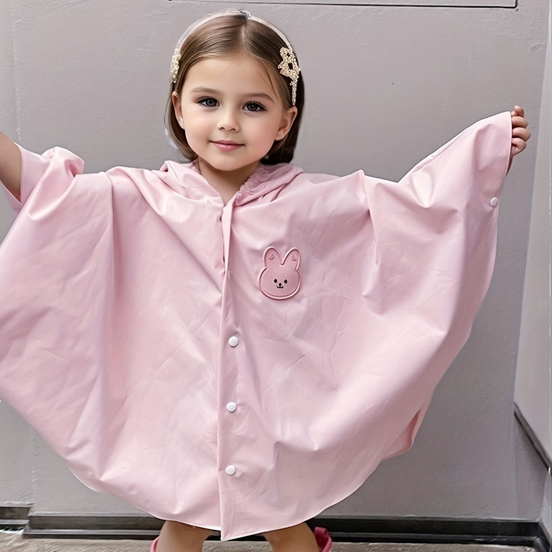 Children's raincoat with bear or rabbit design – waterproof & lightweight for autumn magic