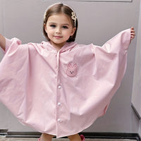 Children's raincoat with bear or rabbit design – waterproof & lightweight for autumn magic