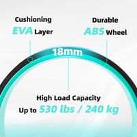 Back Roller Wheel Set of 4 with Yoga Blocks – Artheva