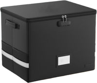 Fireproof Record Storage Case – Waterproof Organizer for 150+ 12-Inch Records – Arcion