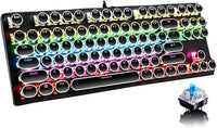 87-Key Mechanical Gaming Keyboard RGB Backlit Blue Switch