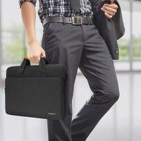 Water-Resistant Laptop Shoulder Bag with 360° Protective Padding