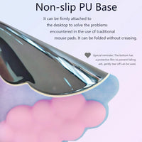 Cloud-Shaped Ergonomic Wrist Rest Set with Mouse Pad & Coaster – Zeyora