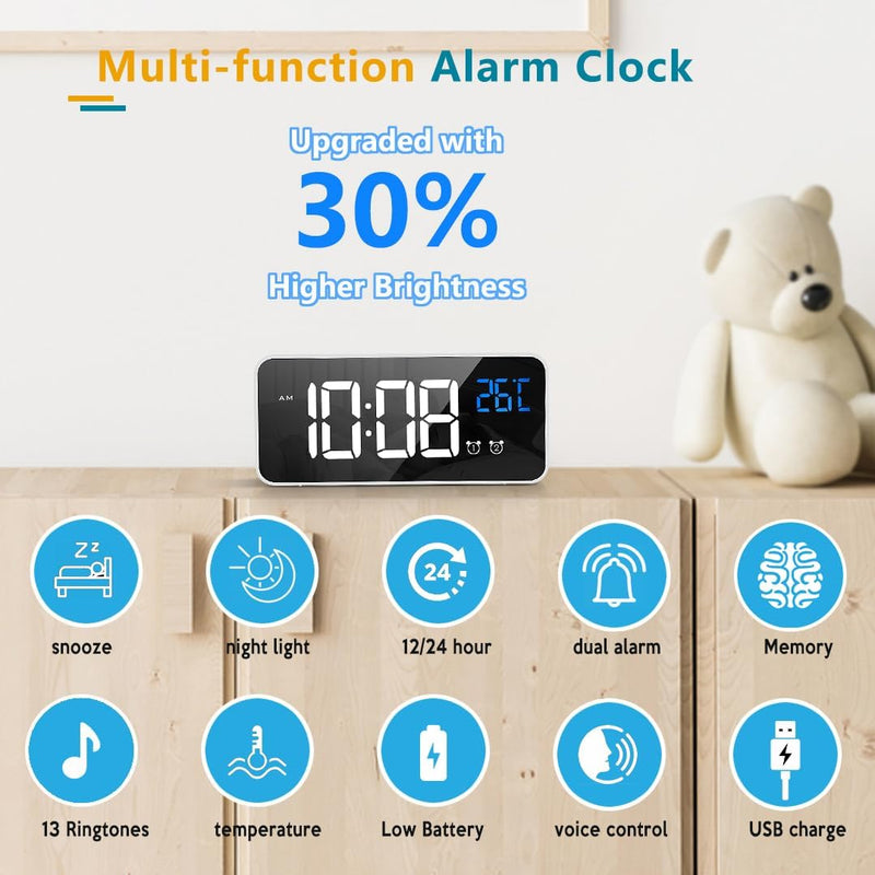 7-Inch Digital Calendar Day Clock with 19 Reminders – Claryon