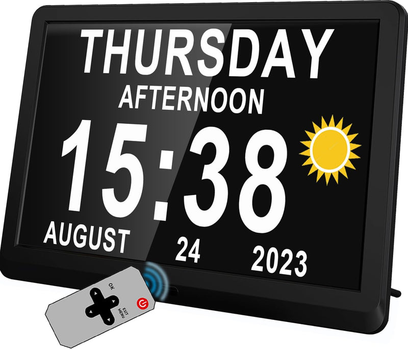 7-Inch Digital Calendar Day Clock with 19 Reminders – Claryon