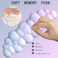 Cloud-Shaped Ergonomic Wrist Rest Set with Mouse Pad & Coaster – Zeyora