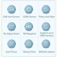 4K Compact Digital Camera with 58MP Photos and 16X Zoom – Lumora