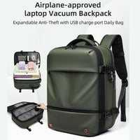 Expandable & Waterproof Travel Backpack with Vacuum Compression – Arvid