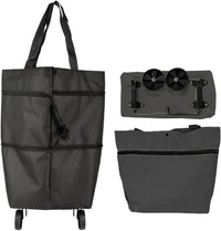 Large Capacity Foldable Shopping Bag with Wheels Reusable Cart Tote (1+1 FREE) – Veytra