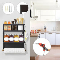 Magnetic Fridge Spice Rack with Paper Towel Holder – Oryden