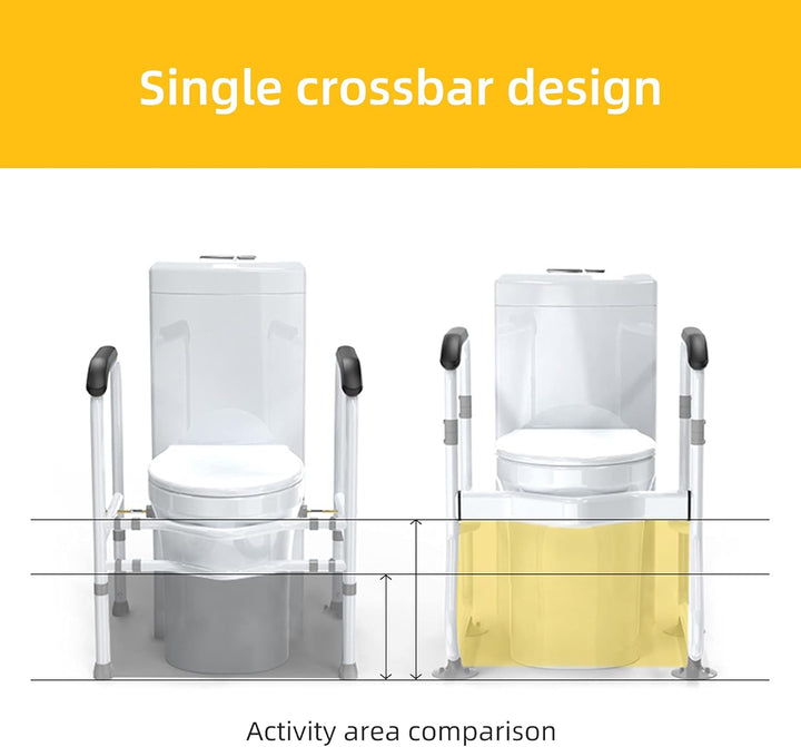 Adjustable Toilet Safety Frame and Rails – Senvara