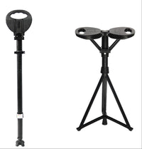 Foldable Walking Cane with Seat – StepMate
