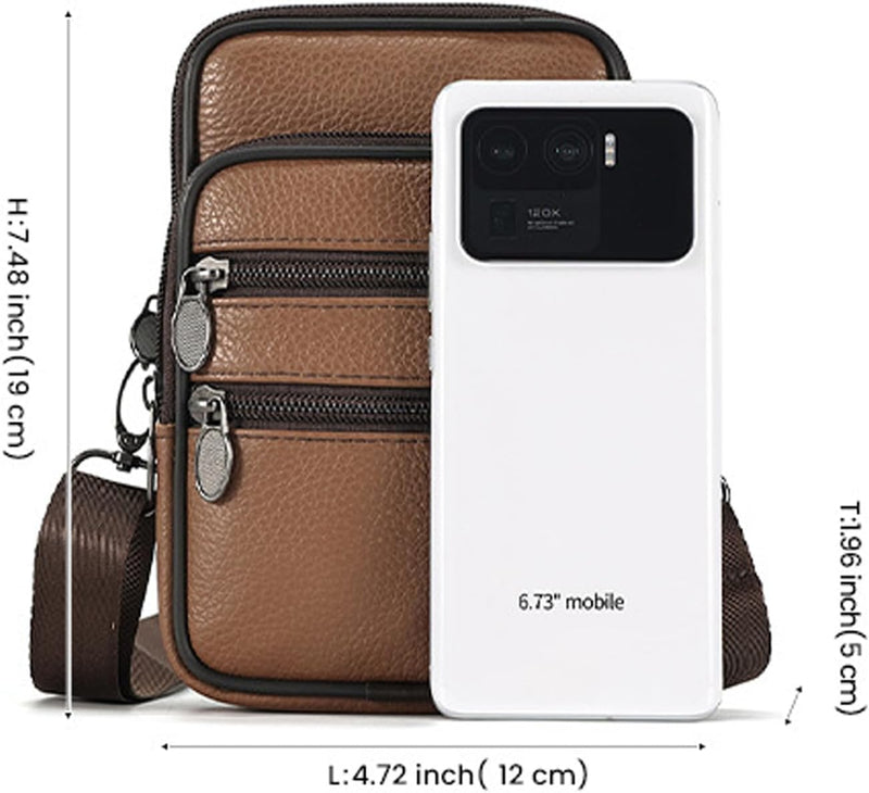 Genuine Leather Multi-Purpose Crossbody & Travel Waist Bag