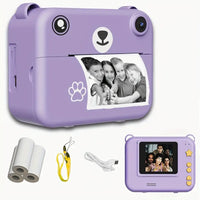 Instant camera for children with 1080p video, print function and accessories