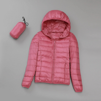 Ultra-light ladies' padded jacket with hood – Elara