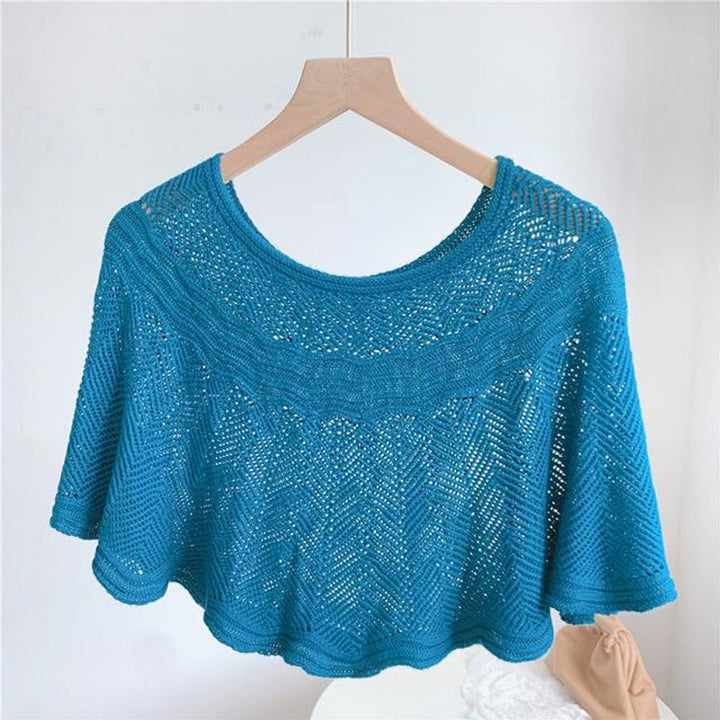Ladies' Ice Silk Scarf with Knit & UV Protection - Amira