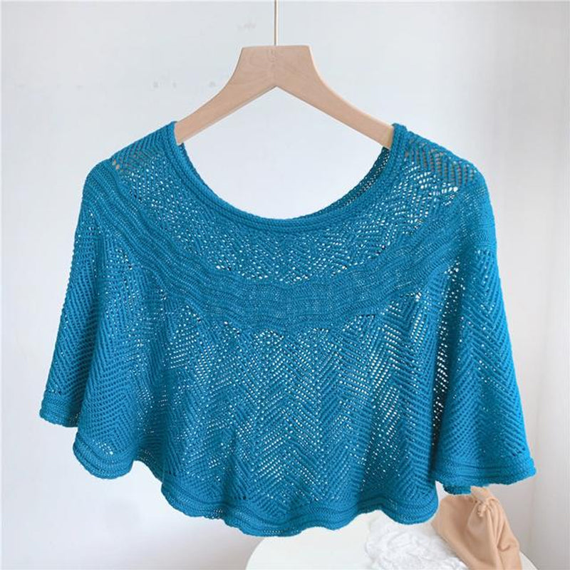 Ladies' Ice Silk Scarf with Knit & UV Protection - Amira