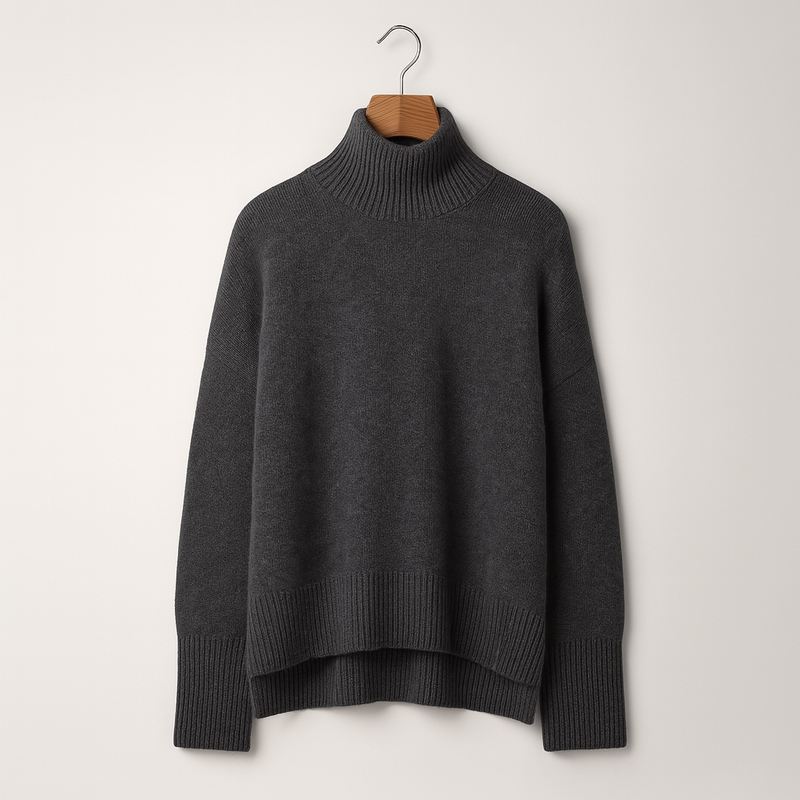 Luxurious cashmere roll-neck jumper for women – Amira Autumn Magic Edition
