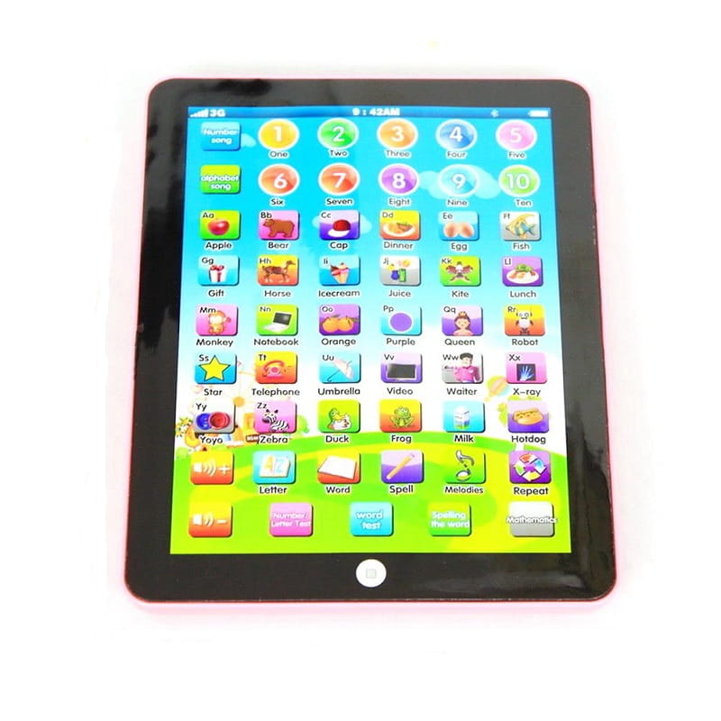 Interactive learning tablet for toddlers with sound, colours & quiz function – 7.5-inch