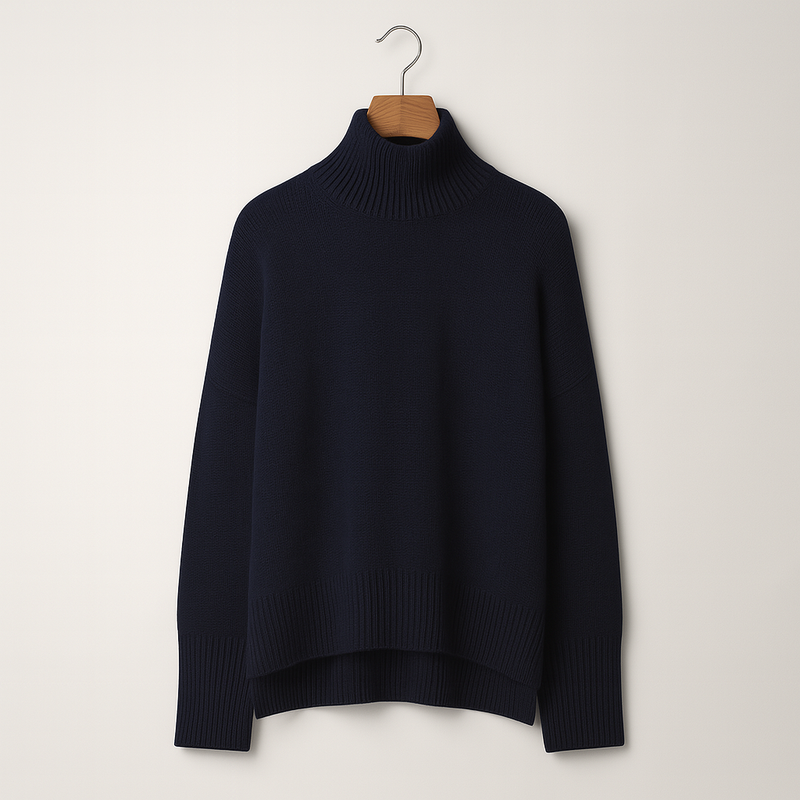 Luxurious cashmere roll-neck jumper for women – Amira Autumn Magic Edition