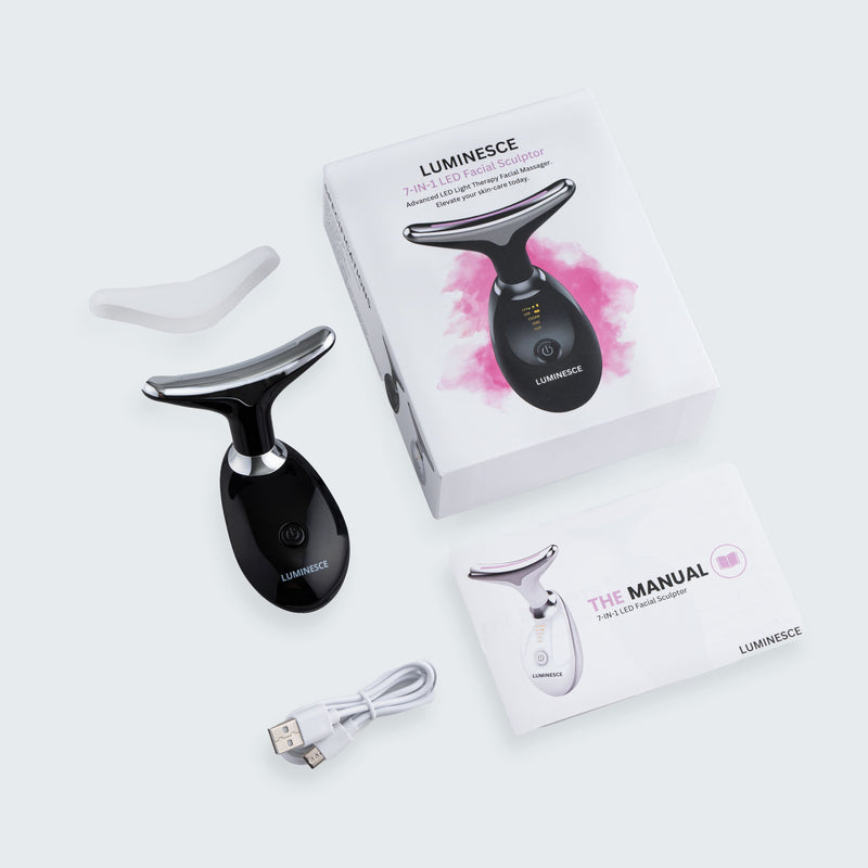 7-in-1 LED Face Firming & Massage Tool – Vénera-White-State of Style