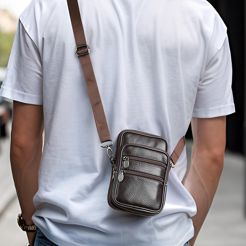 Genuine Leather Multi-Purpose Crossbody & Travel Waist Bag