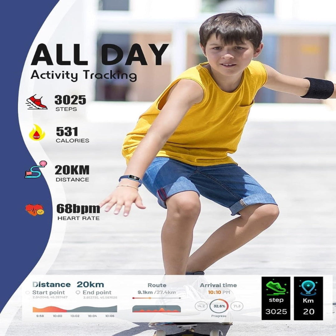 Children's smartwatch with GPS, fitness tracking and health features – Viona
