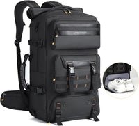 50L Flight-Ready Convertible Travel Backpack with Shoe Compartment & USB Port