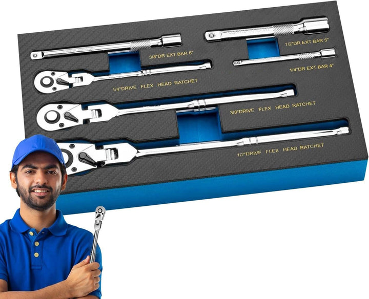 Flexible Head Ratchet Wrench Set – Durotorq