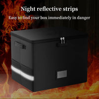 Fireproof Record Storage Case – Waterproof Organizer for 150+ 12-Inch Records – Arcion