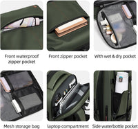 Expandable & Waterproof Travel Backpack with Vacuum Compression – Arvid