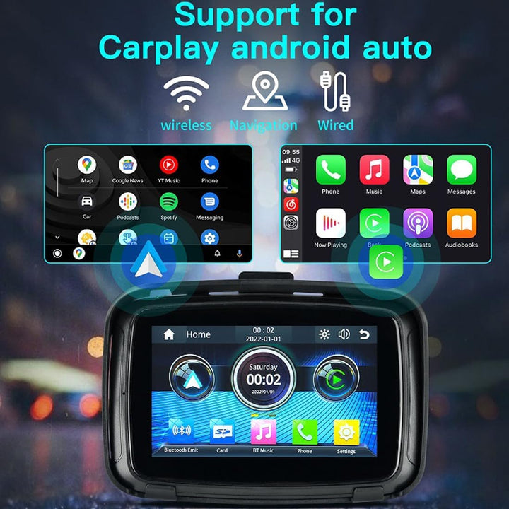 Portable Motorcycle Monitor with 5" (12.7 cm) IPS Screen – RideMate