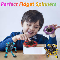 Mouldable stress-relief fidget spinners for children and adults – set of 4