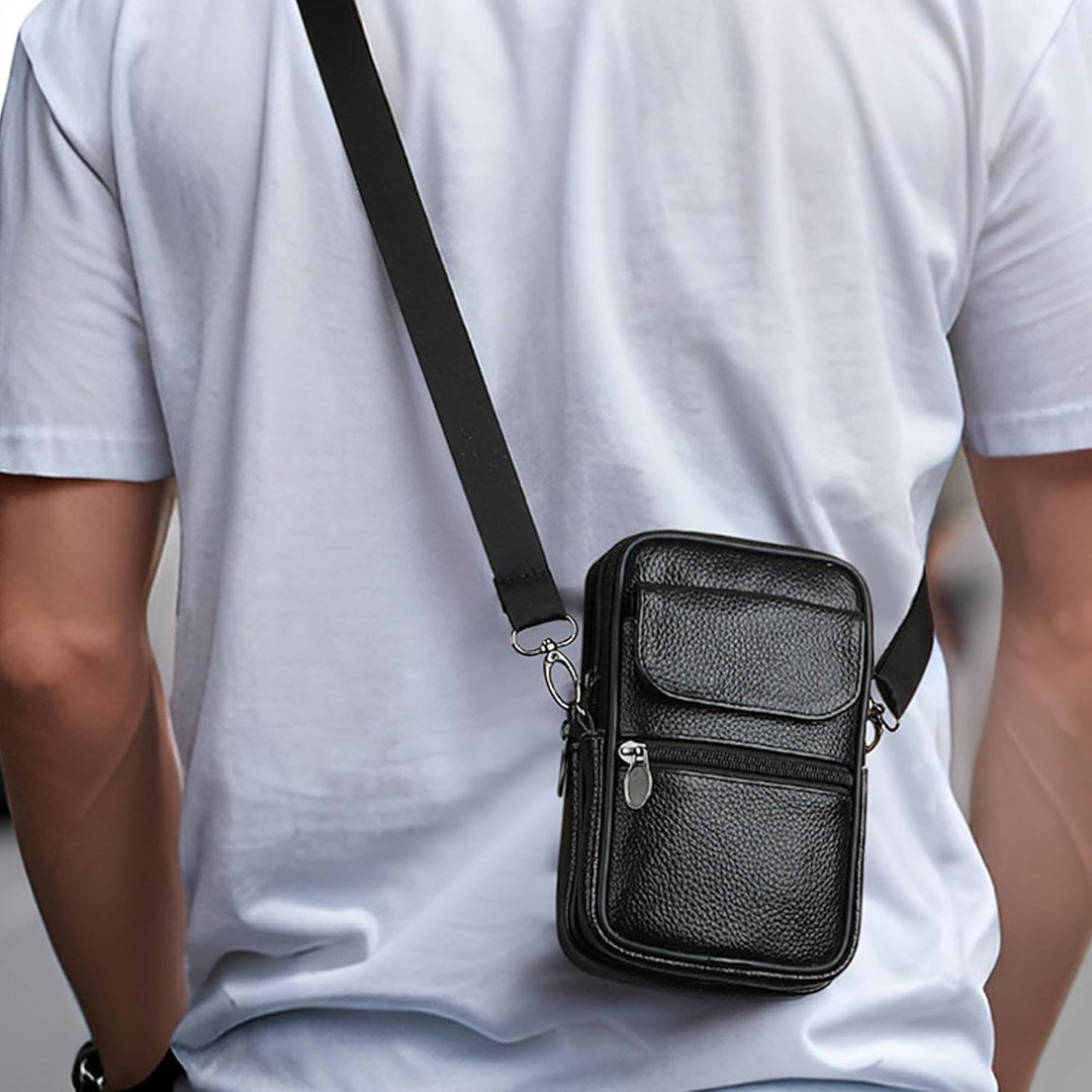 Genuine Leather Multi-Purpose Crossbody & Travel Waist Bag