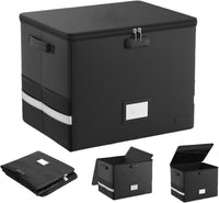 Fireproof Record Storage Case – Waterproof Organizer for 150+ 12-Inch Records – Arcion