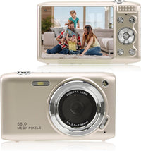 4K Compact Digital Camera with 58MP Photos and 16X Zoom – Lumora