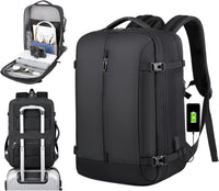 40L Expandable Waterproof Travel Backpack with USB Port & 17” Laptop Sleeve – AirVoyage