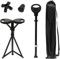 Foldable Walking Cane with Seat – StepMate