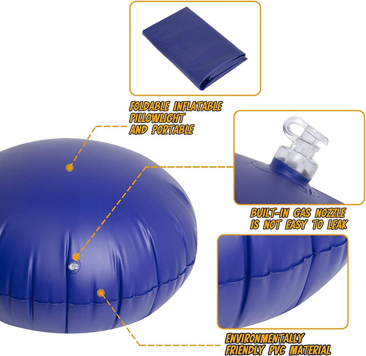 Children's hanging chair with inflatable cushion for indoor and outdoor use