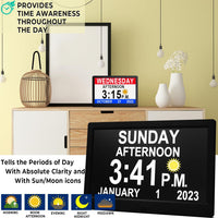 7-Inch Digital Calendar Day Clock with 19 Reminders – Claryon