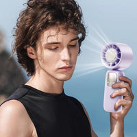 Portable Foldable Handheld Fan with LED Display 100 Speeds