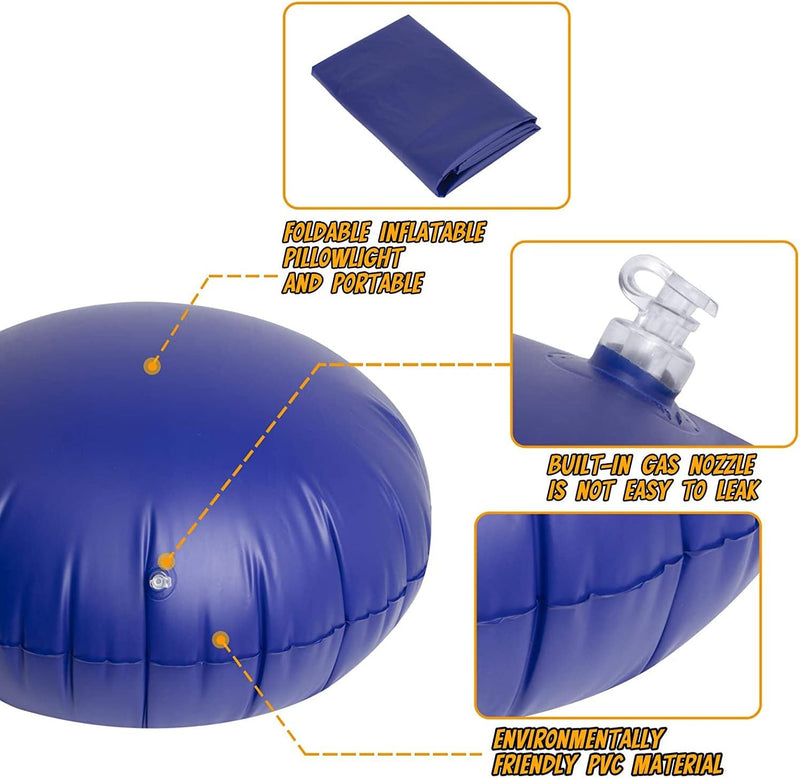 Children's hanging chair with inflatable cushion for indoor and outdoor use