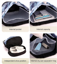 Portable Sports Duffle Bag with Shoe Compartment – Trivora